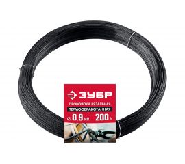 Вязальная термообработанная проволока ЗУБР 0.9мм х 200м 305415-09 