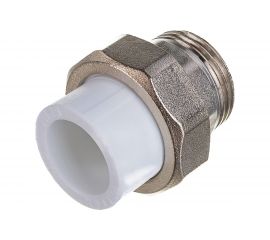 Комбинированная муфта VALFEX PP-R белая, разъем 25х1 дюйма НР 10156225 127-0225 