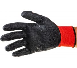Нейлоновые перчатки с рифленым латексным покрытием Fort 1421 10013808 