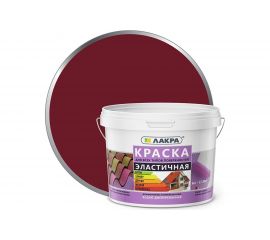 Эластичная краска для всех типов поверхностей Лакра красно-коричневая, 6 кг ЛС Лк-00004616 