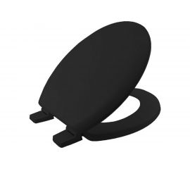 Сиденье для туалета Nofer деревянное черное 5000AR047 