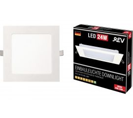 Светодиодная встраиваемая панель REV SuperSlim Quadro 24W, 4000К, квадрат, 300х300 28983 8 