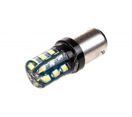 Автолампа диод S25 24 SMD диода BAY15d 2-контурная, белая SKYWAY S08201271 