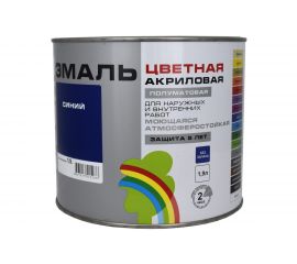 Универсальная цветная эмаль Радуга Colors ВД-АК 220 синий, 1,9 л 142957 