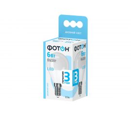 Светодиодная лампа ФОТОН LED P45 6W E14 4000K 22834 