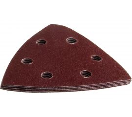 Треугольник шлифовальный универсальный на велкро основе 6 отверстий Р120 93x93x93 мм 5 шт. STAYER 35460-120 