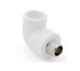 Угольник RTP PN25 комбинированный, наружная резьба, D20х1/2 мм 10799 