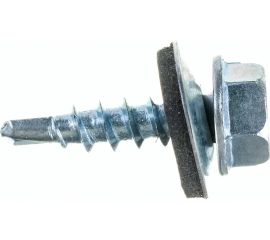 Кровельный саморез с EPDM DINFIX 4.8x19, сверло, цинк, 100 шт. 00-00002082 