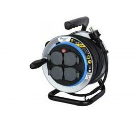 Кабельный барабан Electraline FIXED PLATE с 4 гнездами и защитой от перегрузки кабель H07RN-F 49030 