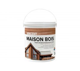 Водно-дисперсионная краска-лазурь VINCENT MAISON BOIS для защиты деревянных изделий, баз А 2л 105-038 