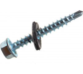 Кровельный саморез Качественный КРЕПЕЖ цинк, 4.8х38 мм, 75 шт 0300171 КЧ 