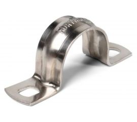 Металлическая двухлапковая скоба FORTISFLEX СМД INOX 38-40 мм 80984 