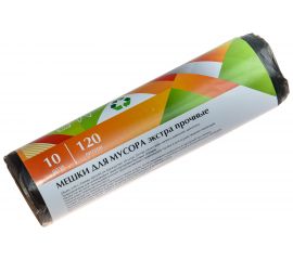 Мешки для мусора (10 шт; 120 л; 19 мкрн; 70х110см; ПНД) EUROHOUSE 9075 