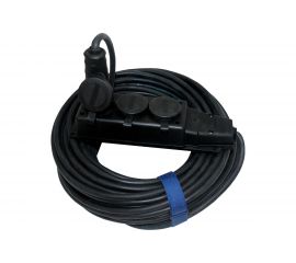 Силовой шнур удлинитель ЭНАРГИТ КГ 3х1,5 ГОСТ 3 розетки 30 метров ip 44 вилка/колодка КГ315-30-3-44 