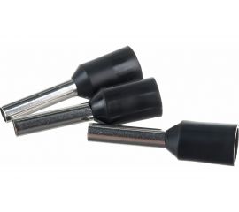 Штыревой втулочный изолированный наконечник REXANT F-8мм 1.5кв.мм черный 08-0814 