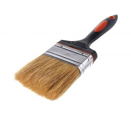 Плоская кисть PQtools ПРЕМИУМ 80 мм, белая, натуральная щетина 0101680 