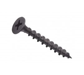Саморезы ВИРТУОЗ 3,5х 32 мм, крупная резьба, потайная головка, оксидированный 100 шт 02518 