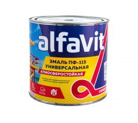 Эмаль Альфа KRAFOR ПФ-115 серая 2,7 кг 6 30797 