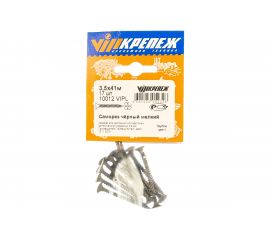 Саморез по металлу VIPКрепеж черный 3,5х41 м 17 шт 10012 VIPL 