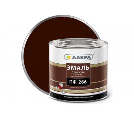 Эмаль Лакра ПФ-266 красно-коричневая, 2 кг 90000666826 