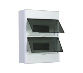 Распределительный навесной щит KRANZ на 24 модуля ЩРН-П-24 IP41 пластик KR-11-0324 