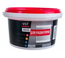Эмаль для радиаторов VGT ВД АК 1179 ""Профи"", супербелая 0,5 кг 11601980 