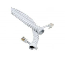 Телефонный витой трубочный кабель Pro Legend 4м, белый PL1214 