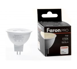 Светодиодная лампа FERON PRO LB-1607 G5.3 7W 2700K, 38179 