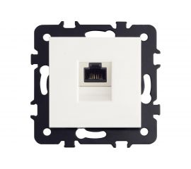 Компьютерная розетка LUXAR Art с/у RJ-45 слоновая кость, без рамки 4606400620518 