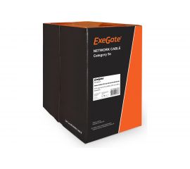 Кабель UTP ExeGate 4 пары, категория 5e, CCA, 24AWG, LSZH, бухта 305м, оранжевый 256747 