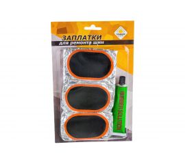 Заплатки для ремонта шин ГЛАВДОР GL-840 на клею, 12 шт. 55806 