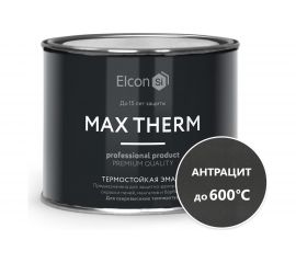 Термостойкая эмаль Elcon Max Therm антрацит, 600 градусов, 0,4 кг 00-00002914 