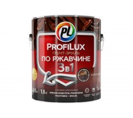 Грунт-эмаль Profilux по ржавчине 3в1 коричневая 1,9 кг Н0000005010 