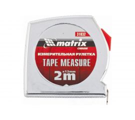 Рулетка 2 м x 13 мм Chrom MATRIX 31032 