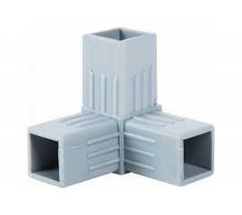 Пластиковый соединитель для трубы ПилотПро 25х25 мм, 3-пал., смежный 16515 