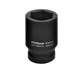 Головка ударная шестигранная удлиненная (41 мм; 1DR) AV Steel AV-740141 