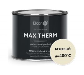 Термостойкая эмаль Elcon Max Therm Elcon бежевая, 400 градусов, 0,4 кг 00-00002925 