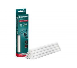 Ультрамощные прозрачные клеевые стержни KRAFTOOL Ultra Power 10 шт, 11x250 мм 06848-10 