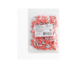 Штыревой втулочный изолированный наконечник STEKKER НШВИ 10-12 LD405-1012 (ОПТ упаковка 100 шт) 39438 