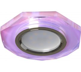 Светильник FERON ИВО-50w 12в, G5.3, сереб.с/с мультиколор-7 19702 