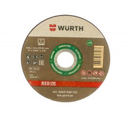 Диск отрезной по нержавеющей стали 125х1,0х22,2 мм WURTH 0669230121961 100 