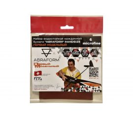 Набор водостойкой наждачной бумаги HANDSIZE Первый Модельный MICROFINE ABRAFORM AF-PM-MICROFINE 