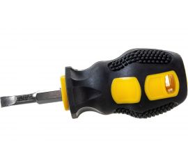 Отвертка c переставным жалом (CrV сталь, прорезиненная ручка, 6х40 мм, PH2/SL6) FIT IT Коротыш 56226 