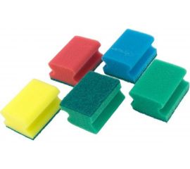 Поролоновая губка с абразивным слоем DolleX PROFILE 85х65х44 мм, 5 шт. GAA-03 