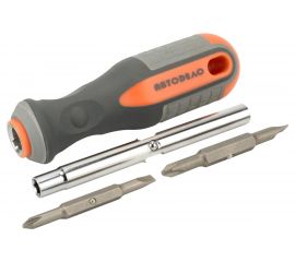 Комбинированная отвертка АвтоDело 175 мм 4 сменные насадки 39459 10718 