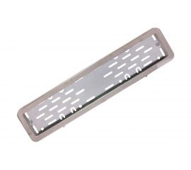 Рамка номерного знака нержавеющая сталь с металлическим адаптером в сборе DolleX SPL-22 