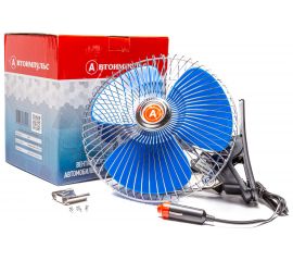 Вентилятор салонный в прикуриватель Autoimpuls прищепка, мет. решетка 8048-24 В, 8 дюймов 