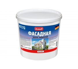Фасадная краска Пуфас белая Decoself Основа A мороз. 15л 23,7кг ФК тов-193388 