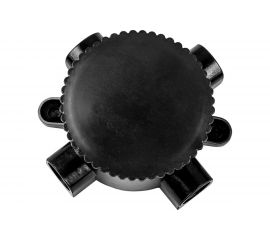 Монтажная электрическая коробка FERON 660V, 165х65х135, черный, КЭМ 2-660-3, 29851 