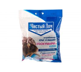 Гранулы от крыс и мышей Чистый дом Зоокумарин супер, 200г 03-763 